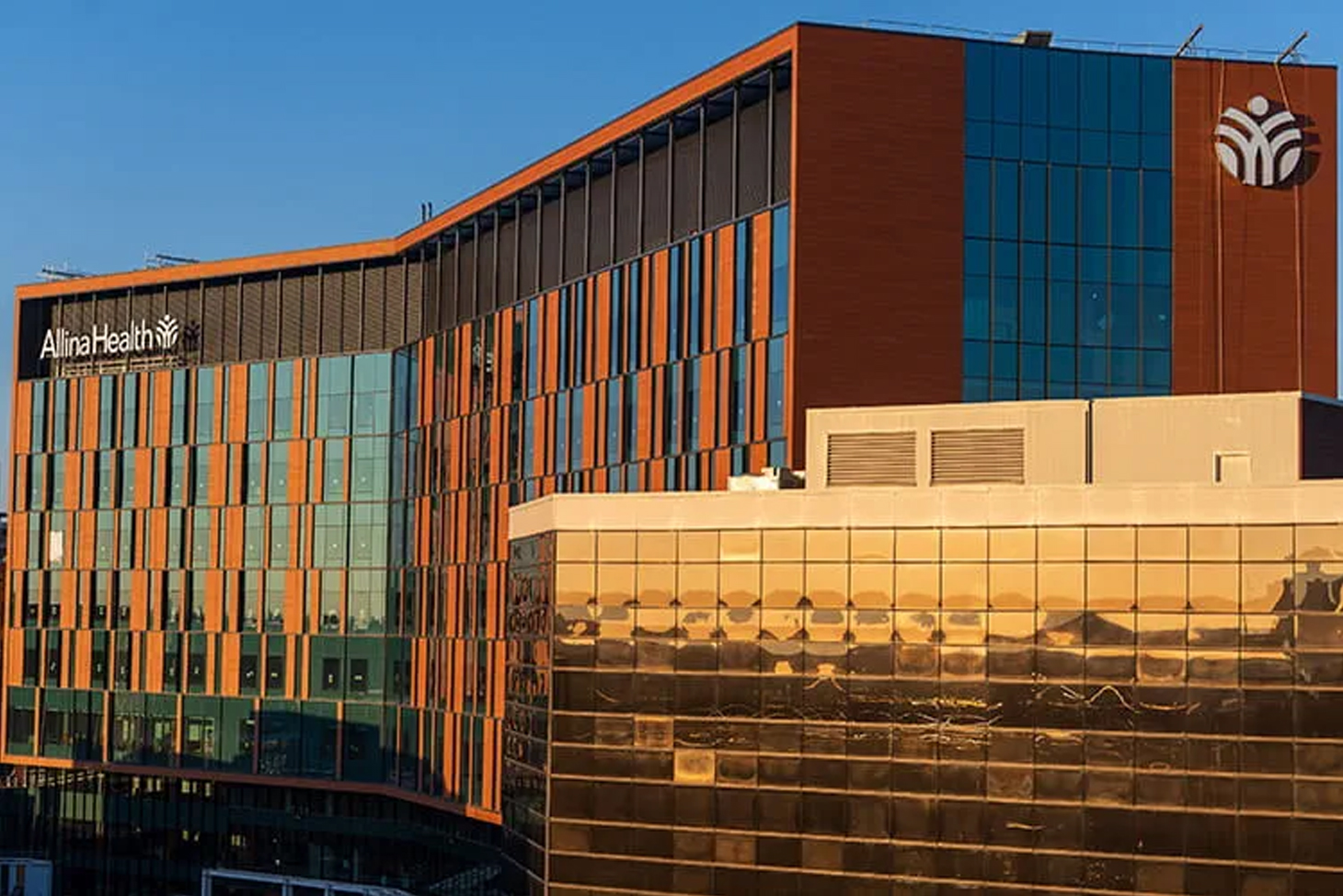 Exterior view of Allina Health Abbott Northwestern Hospital