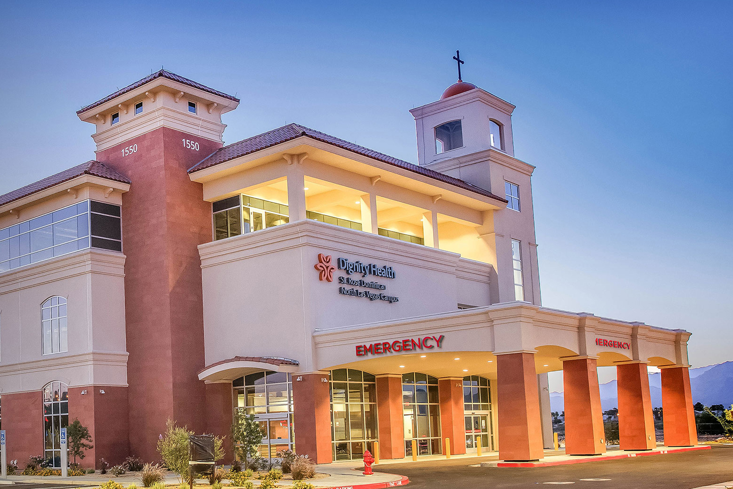 Exterior view of St. Rose Dominican Hospital