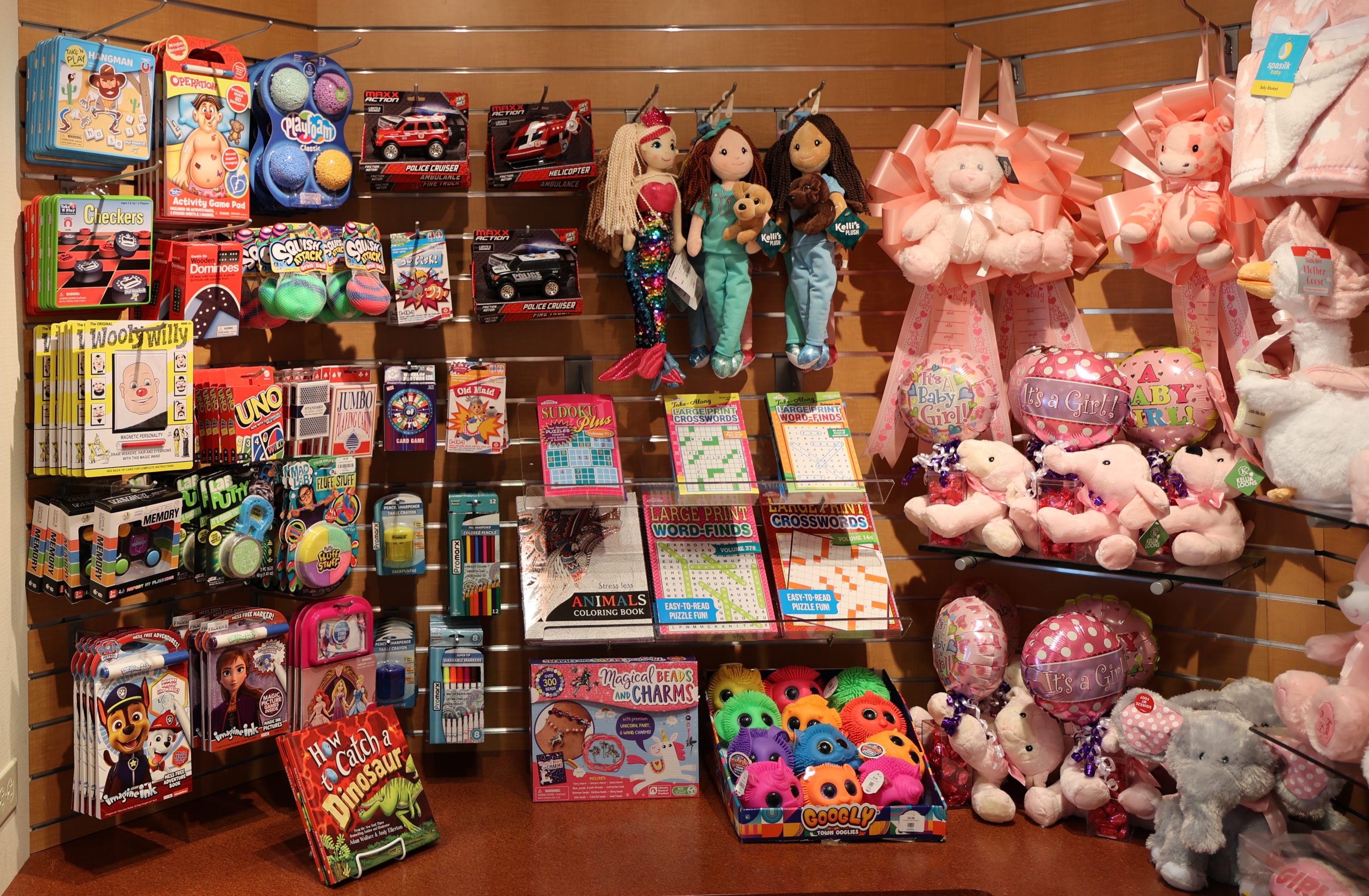 Children's toys and new baby gifts at the Cloverkey gift shop in Delnor Community Hospital