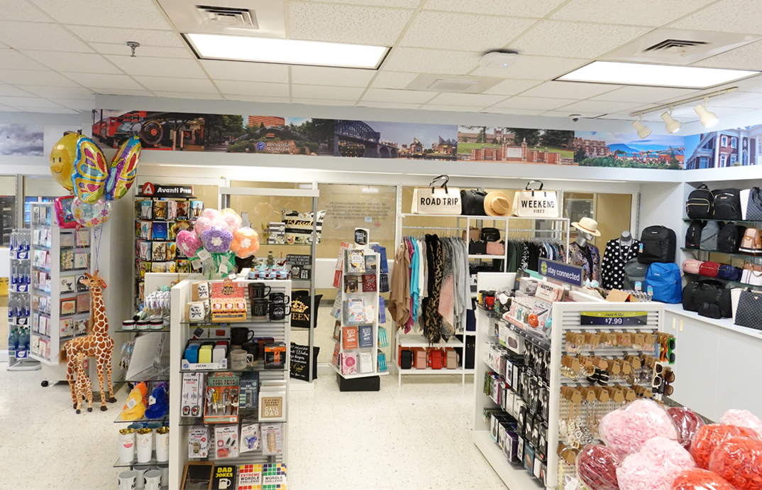 Interior of the Cloverkey gift shop at CHI Memorial Hospital