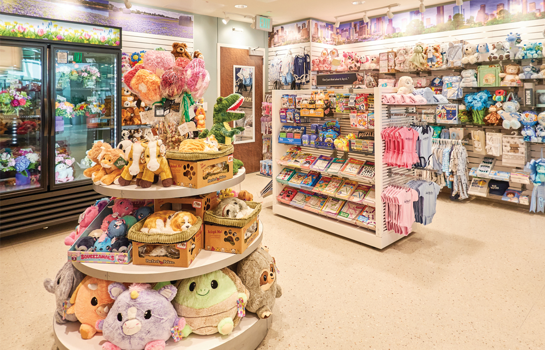 Plush, fresh flowers, and get well gifts at the Cloverkey gift shop at Houston Methodist Baytown Hospital
