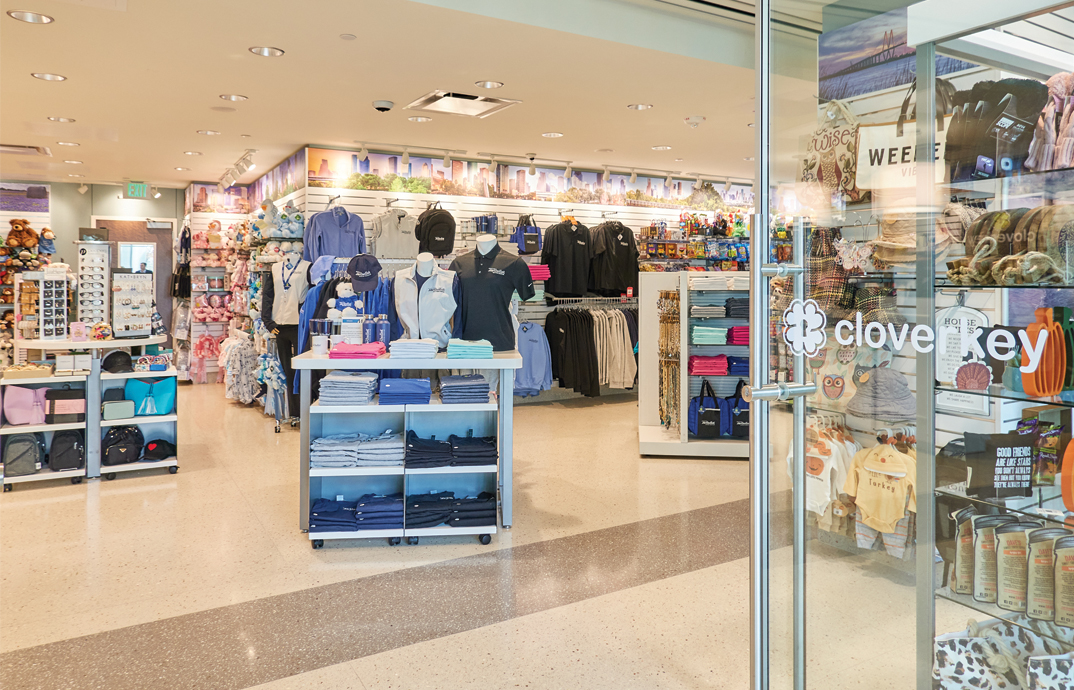 Entrance to the Cloverkey gift shop at Houston Methodist Baytown Hospital